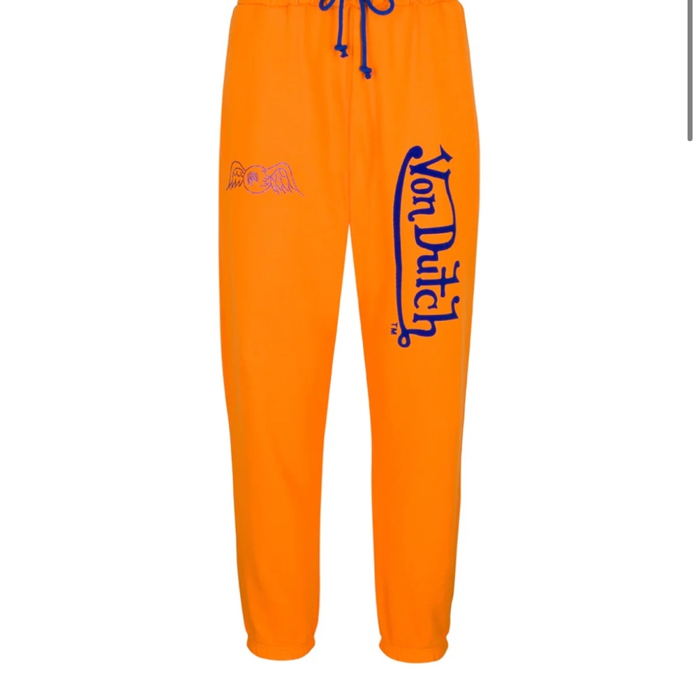 Von Dutch Men's Orange Sweatpants